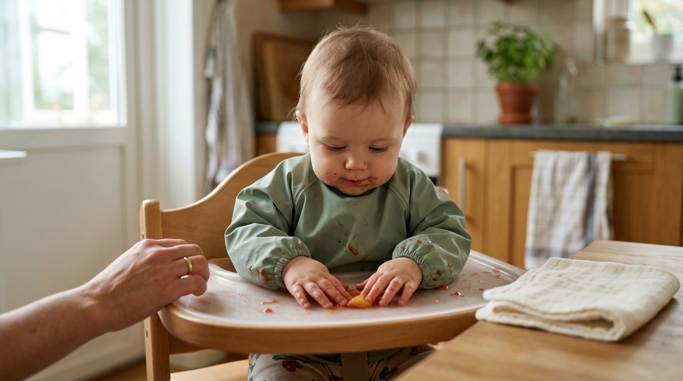 Cleaner Mealtimes: Waterproof Bib + Burp Cloth Set