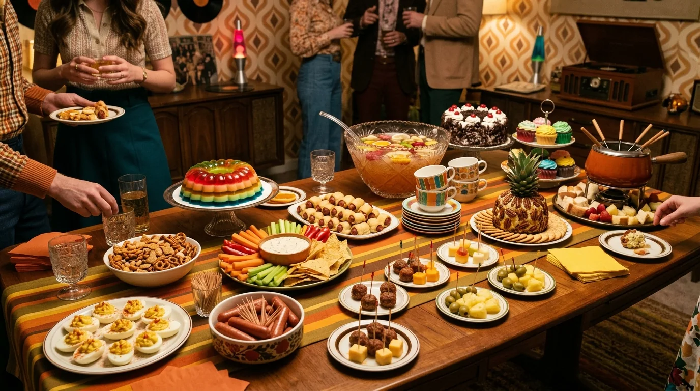Retro Party Food Ideas: Appetizers, Sweets & Drinks